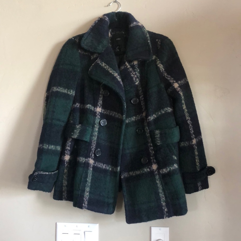Plaid winter coat